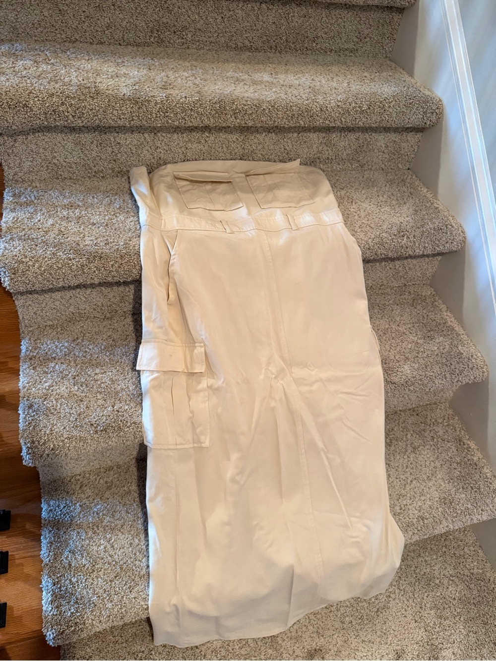 Nasty Gal Cream Cargo Tube Dress - Picture 3 of 8